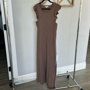 Z Supply Brown Midi Dress